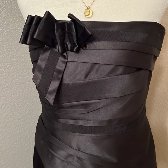 White House Black Market formal cocktail dress black - size 8 - Picture 2 of 4
